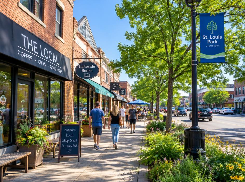 Downtown St. Louis Park storefronts